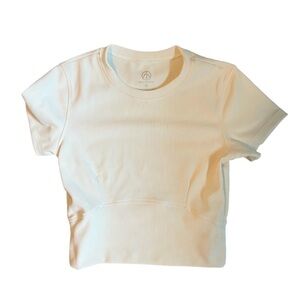 Move Theology Compression Workout Active Cropped Shirt Womens size Medium